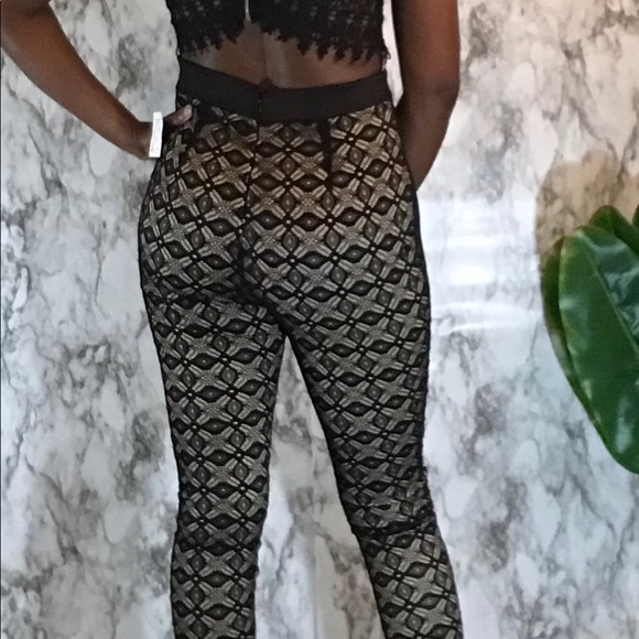 Lace Black Jumpsuit - Picture 8 of 8